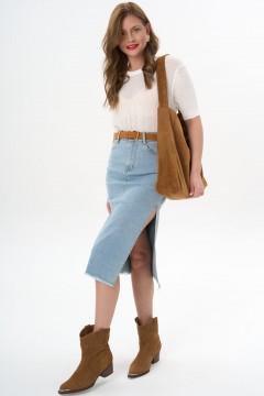 Юбка миди джинсовая Elza(фото4)