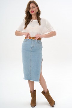Юбка миди джинсовая Elza(фото2)