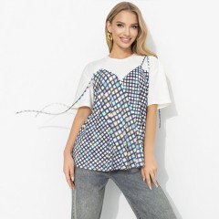 Блуза трикотажная комбинированная Charutti(фото2)