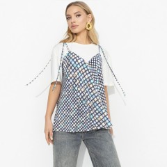 Блуза трикотажная комбинированная Charutti(фото4)