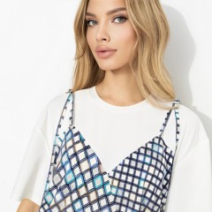 Блуза трикотажная комбинированная Charutti(фото3)