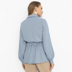 Жакет голубой в стиле сафари Charutti(фото5)