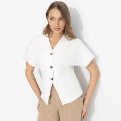 Жилет белый приталенного силуэта Charutti(фото5)