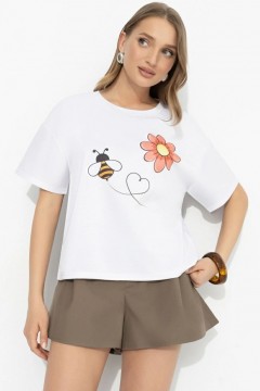 Футболка белая с принтом Charutti