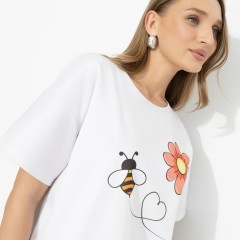 Футболка белая с принтом Charutti(фото4)