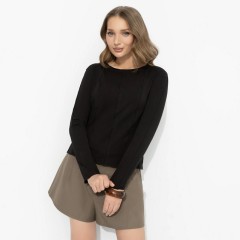 Лонгслив чёрный трикотажный Charutti(фото5)