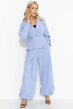 Костюм-двойка голубой с брюками Charutti