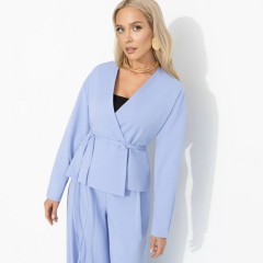 Костюм-двойка голубой с брюками Charutti(фото3)