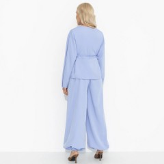 Костюм-двойка голубой с брюками Charutti(фото6)
