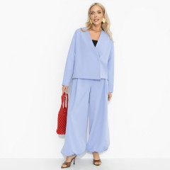 Костюм-двойка голубой с брюками Charutti(фото2)