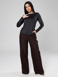 Лонгслив трикотажный в цвете антрацит Iv-capriz(фото5)