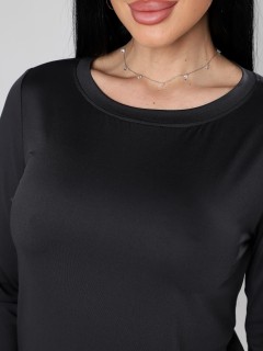 Лонгслив трикотажный в цвете антрацит Iv-capriz(фото4)