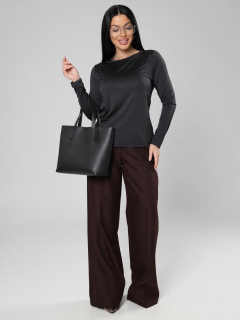 Лонгслив трикотажный в цвете антрацит Iv-capriz(фото2)