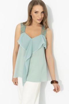 Топ на широких бретелях мятного цвета Charutti