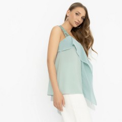 Топ на широких бретелях мятного цвета Charutti(фото8)