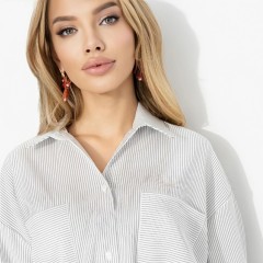 Платье-рубашка в полоску Charutti(фото3)