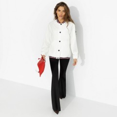 Бомбер белый на пуговицах Charutti(фото2)