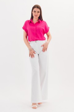 Рубашка льняная в цвете фуксия Braslava(фото2)