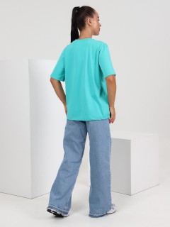 Футболка трикотажная ментолового цвета Iv-capriz(фото8)