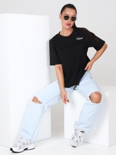 Футболка трикотажная чёрного цвета Iv-capriz(фото3)