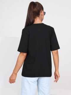 Футболка трикотажная чёрного цвета Iv-capriz(фото8)