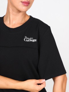 Футболка трикотажная чёрного цвета Iv-capriz(фото4)