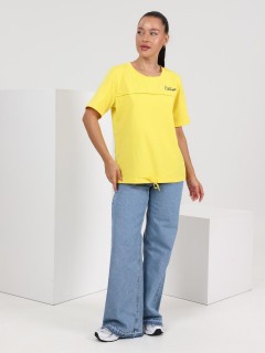 Футболка трикотажная жёлтого цвета Iv-capriz(фото6)