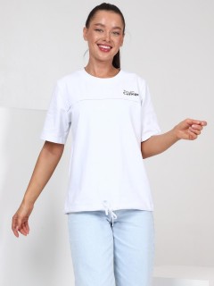 Футболка трикотажная белого цвета Iv-capriz(фото3)