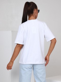 Футболка трикотажная белого цвета Iv-capriz(фото9)