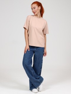 Футболка трикотажная в светло-бежевом цвете Iv-capriz(фото6)