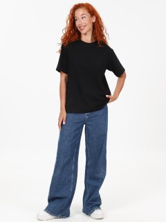 Футболка трикотажная в чёрном цвете Iv-capriz(фото4)