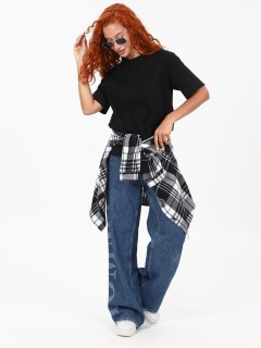 Футболка трикотажная в чёрном цвете Iv-capriz(фото5)