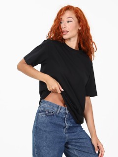 Футболка трикотажная в чёрном цвете Iv-capriz(фото3)