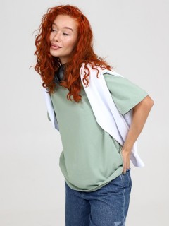 Футболка трикотажная в оливковом цвете Iv-capriz(фото7)