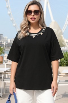 Футболка трикотажная чёрная