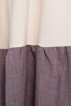 Платье бежевое летнее свободное LT collection(фото6)