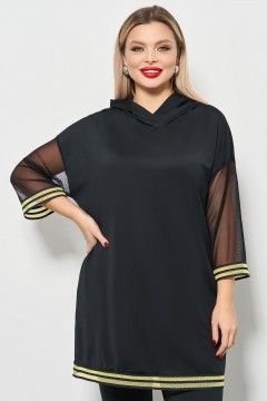 Костюм с брюками чёрный из спортивного трикотажа Dora(фото3)