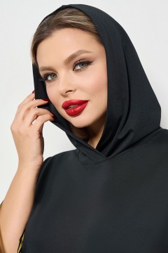 Костюм с брюками чёрный из спортивного трикотажа Dora(фото4)