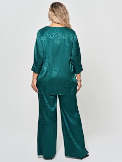 Костюм с брюками из плотного атласа Dora(фото6)