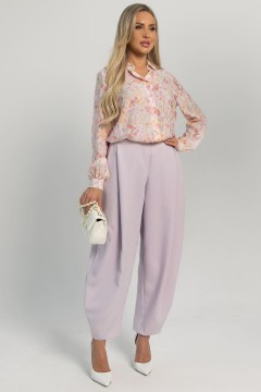 Брюки в стиле бохо в цвете лаванда LT collection