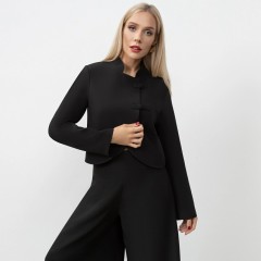 Жакет чёрный укороченный Charutti(фото4)