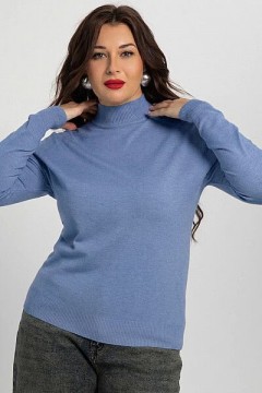 Водолазка базовая из трикотажа василькового цвета LT collection