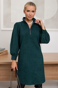 Платье вельветовое изумрудного цвета Нелли №1 Valentina(фото5)