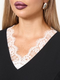 Платье трикотажное чёрного цвета Dora(фото4)
