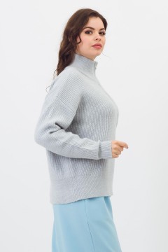 Джемпер вязаный серого цвета Braslava(фото3)