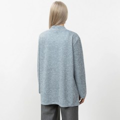 Кардиган удлинённый трикотажный голубого цвета Charutti(фото6)
