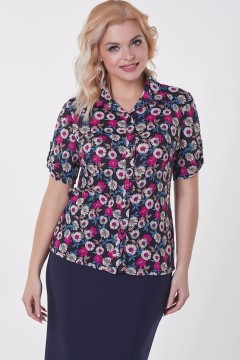 Рубашка с принтом Рубашка Николь №4 (цветы) Valentina