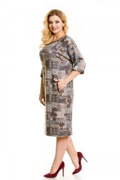 Модное платье с принтом Novita(фото3)
