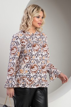 Эффектная блузка с длинными рукавами Бланш №3 Valentina(фото3)