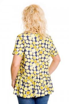 Модная блузка с ярким принтом Venusita(фото6)
